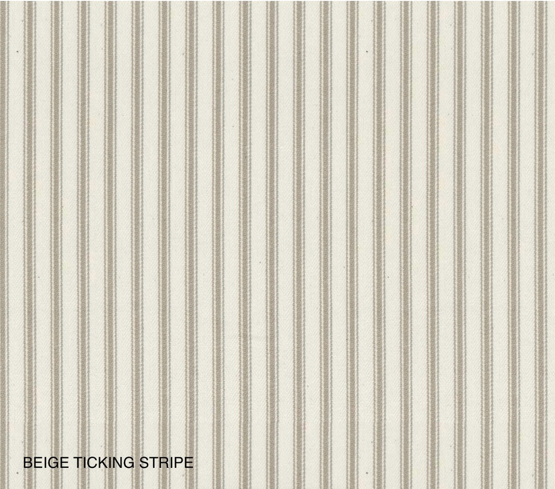 Beige ticking stripe