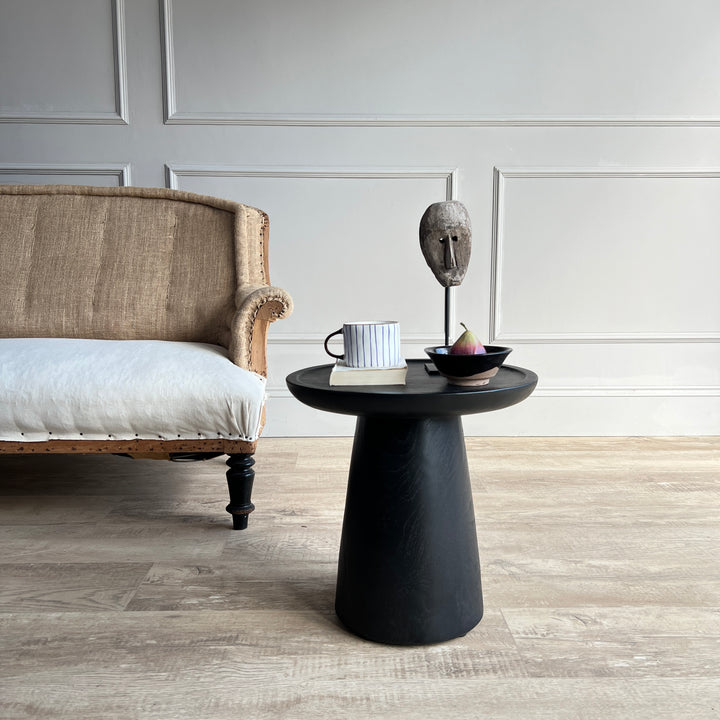 Black Wooden Side Table Nero