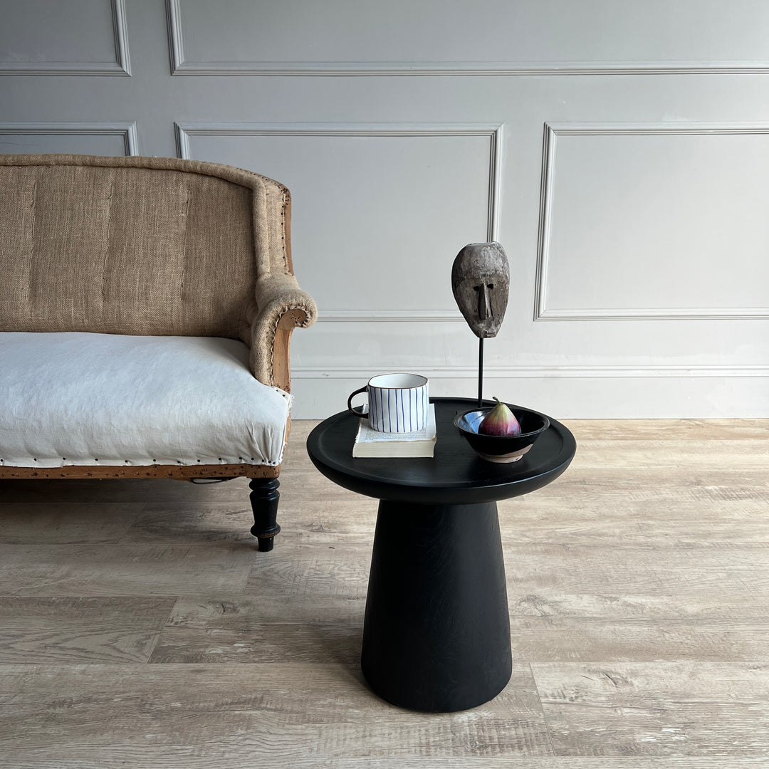 Black Wooden Side Table Nero