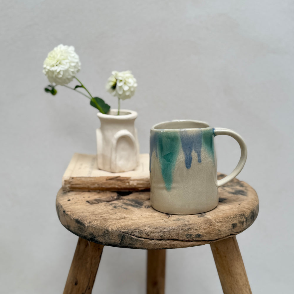 Blue Stoneware Mug | Yori