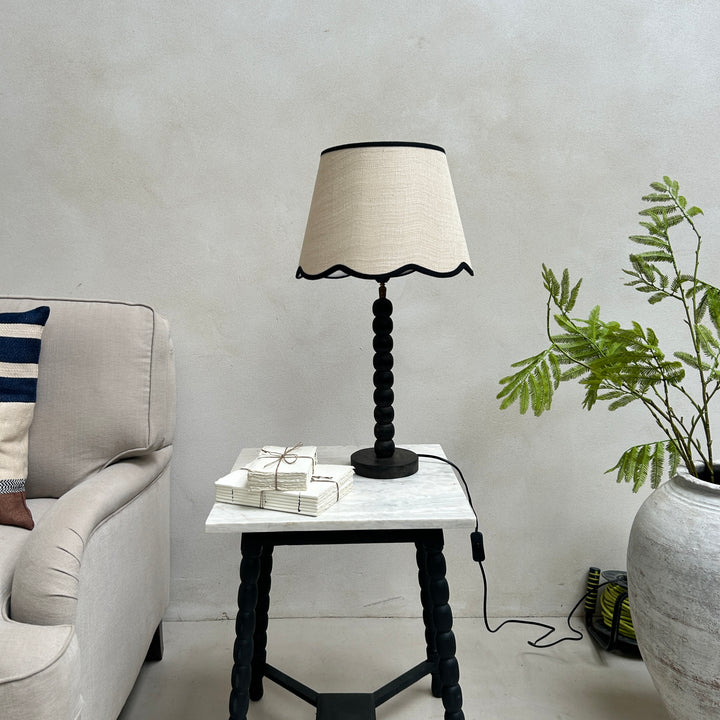 Bobbin Table Lamp | Dark Wood