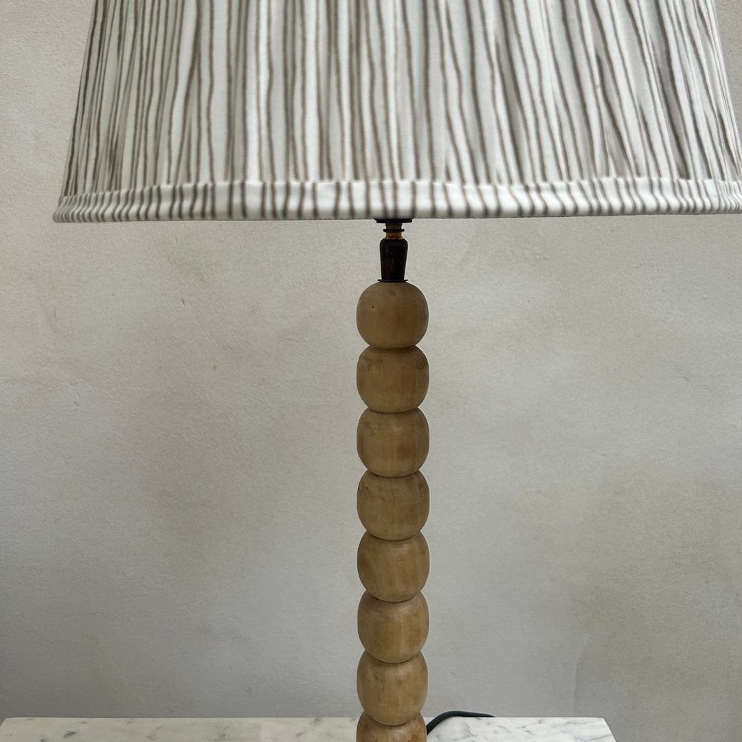 Bobbin Table Lamp | Pale Wood