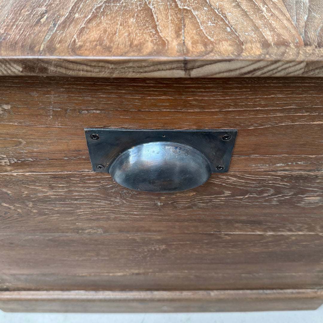 Briggs Reclaimed Teak Blanket Box | Solid Dark Wood Storage Chest