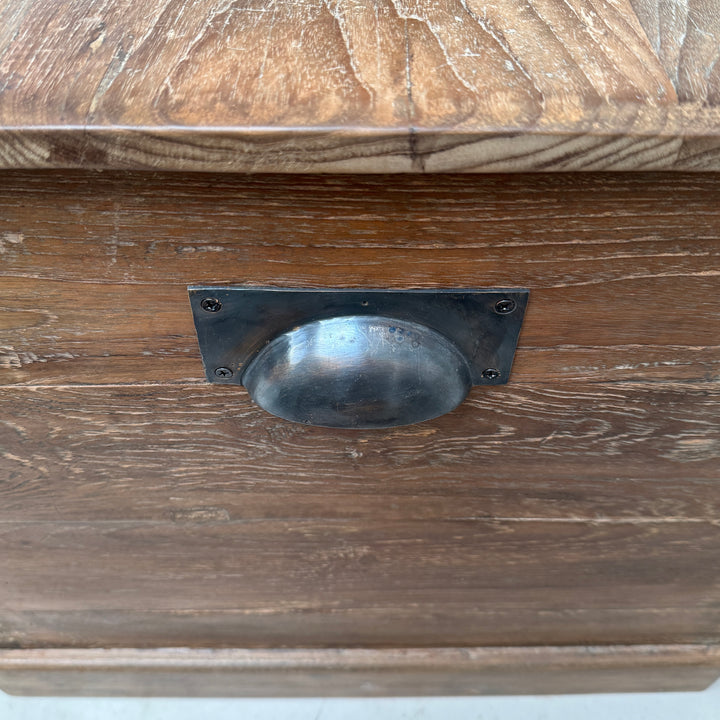 Briggs Reclaimed Teak Blanket Box | Solid Dark Wood Storage Chest