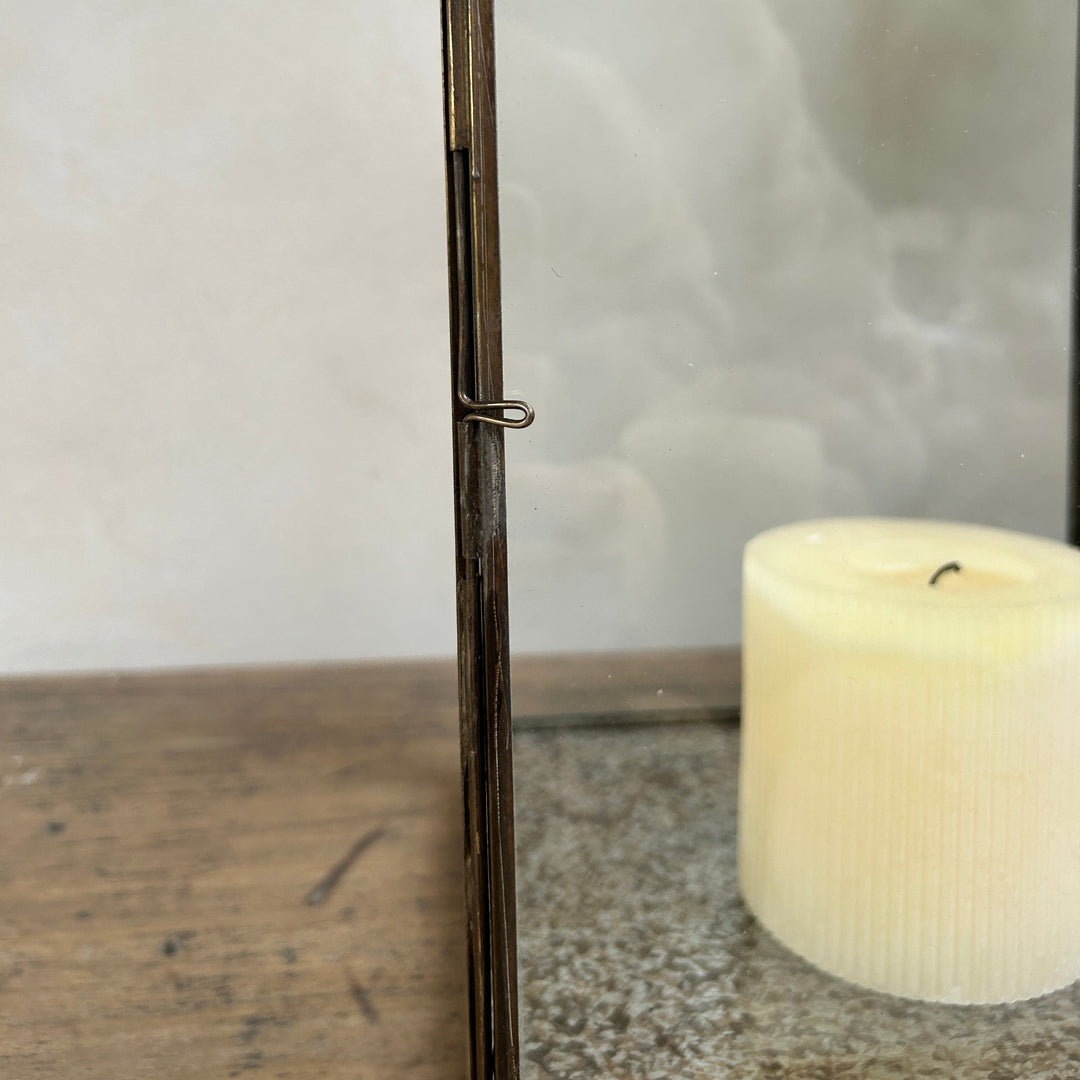 Bronze Metal Glass Lantern | Corfu