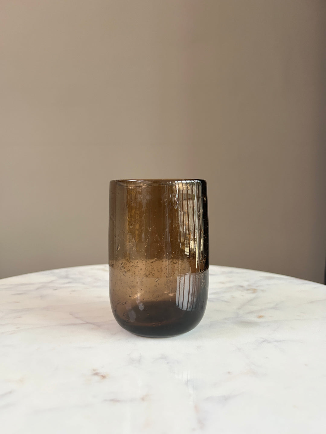 Brown Glass Tumbler | Bari