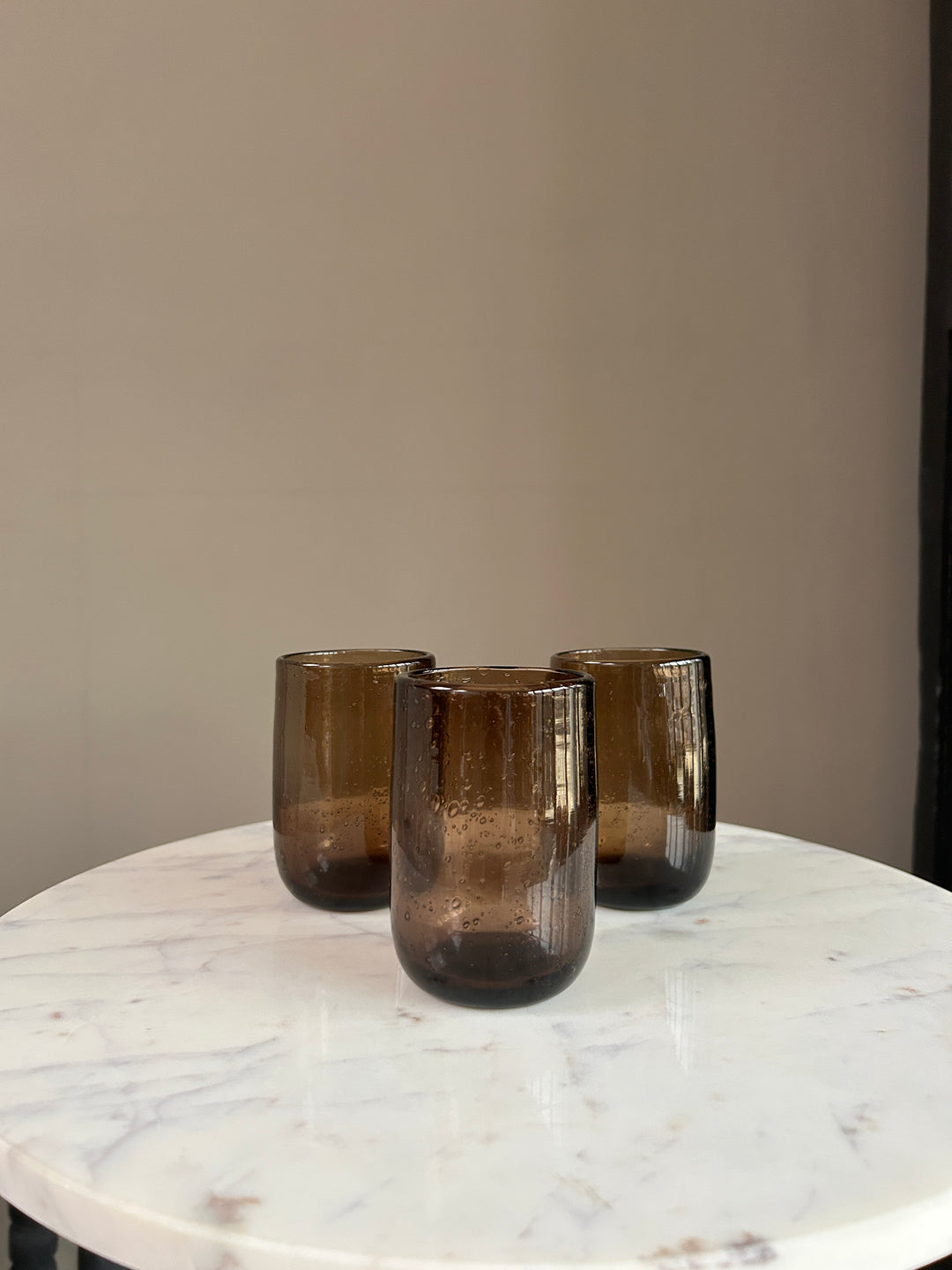 Brown Glass Tumbler | Bari