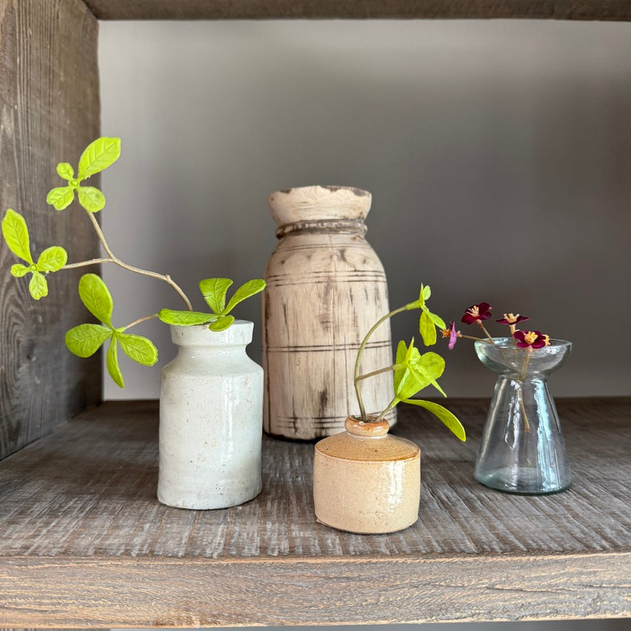 Reclaimed Elm Open Shelving Unit | Tall Rustic Bookcase