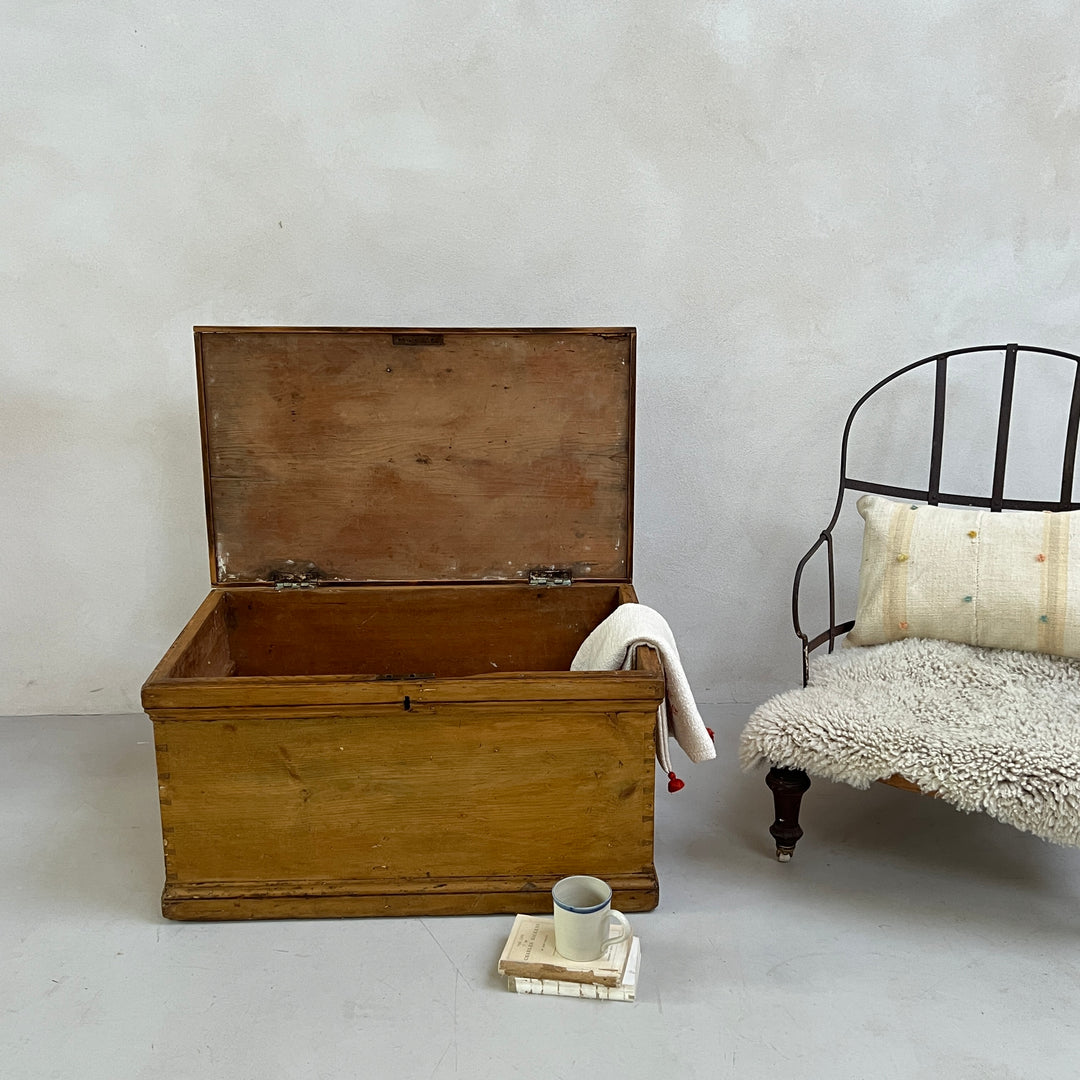 Antique Wooden Blanket Box | Hansel