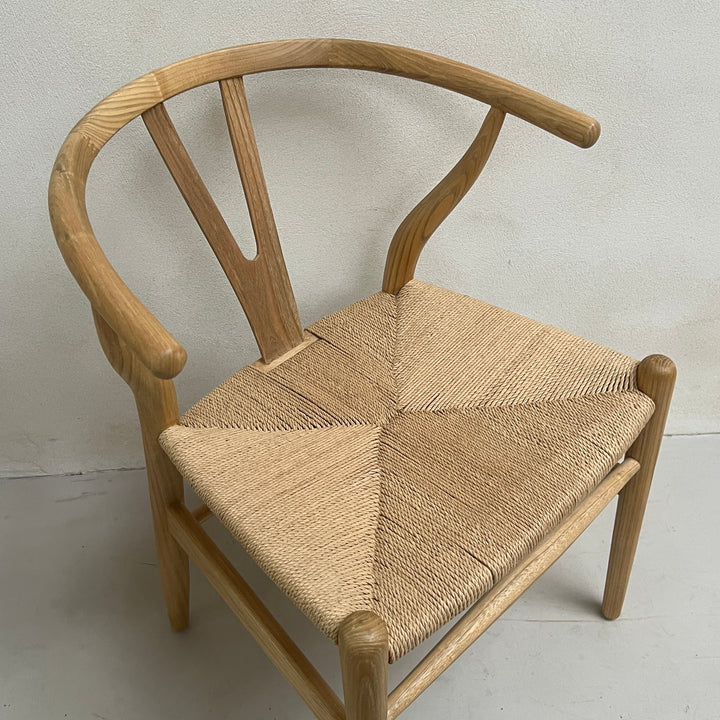 Danish chair with rush seat