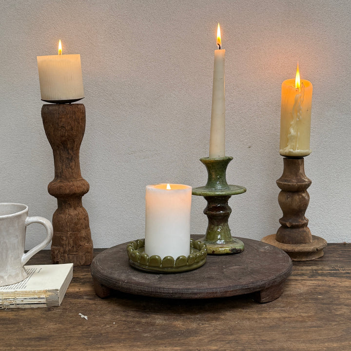 Vintage Wooden Chapati Plate