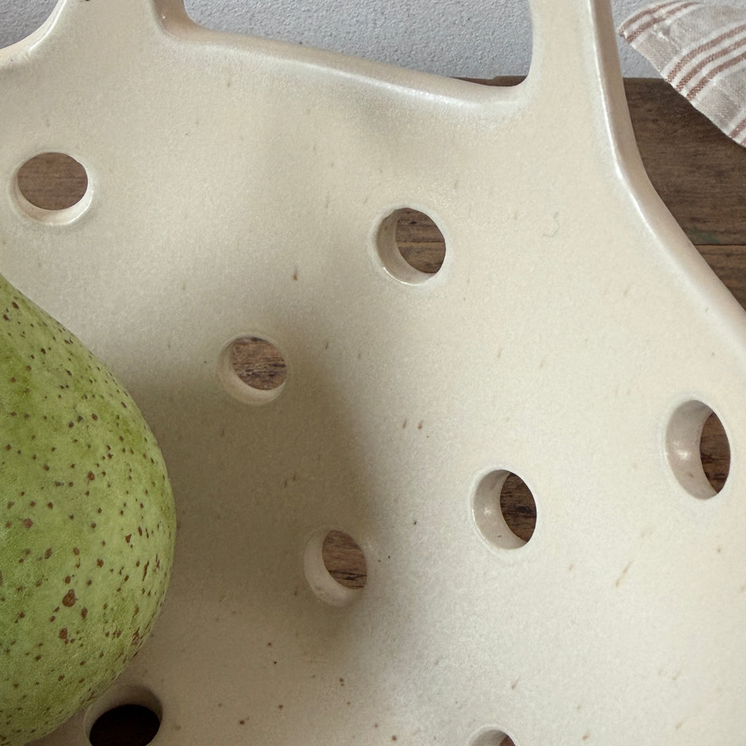 Handmade Stoneware Kitchen Strainer