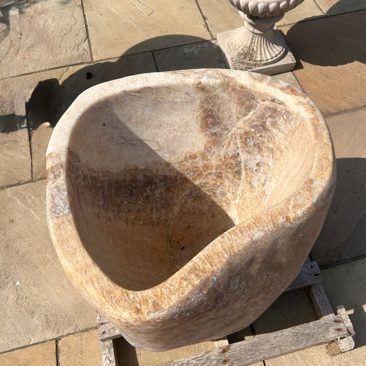 Extra large Hand-Carved Amber Marble