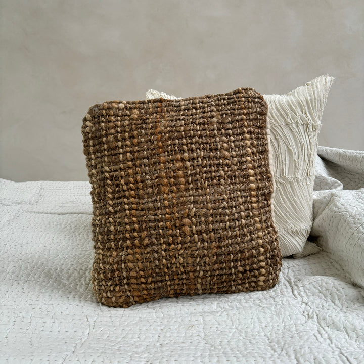 Natural Handwoven Jute Cushion