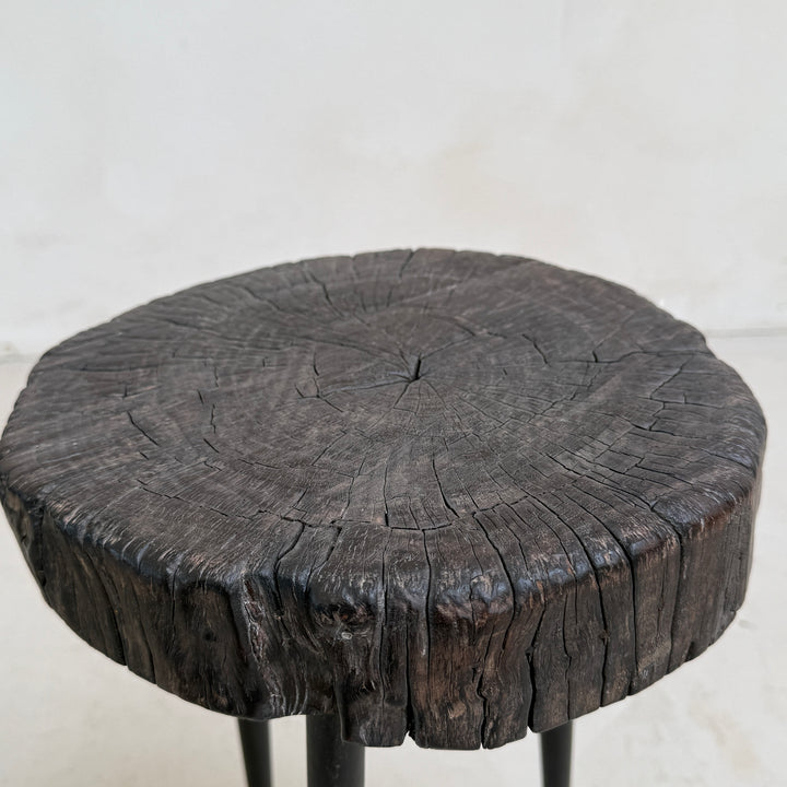 Pair of small burr walnut side tables