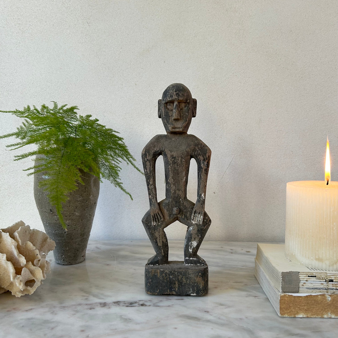 Antique Wooden Monkey Statue Hendra