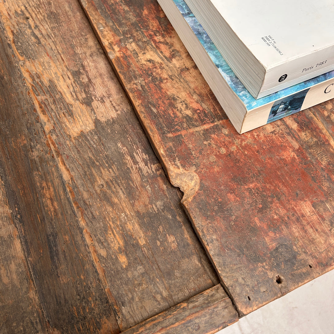 Primitive Vintage Painted Wooden Blanket Box | Otis