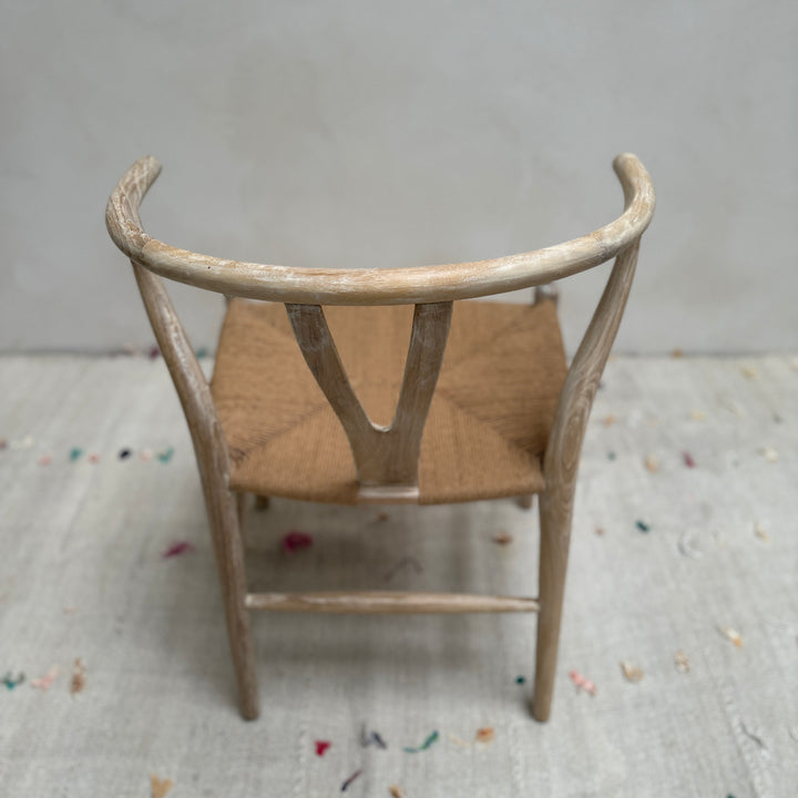 Whitewashed Danish dining chair