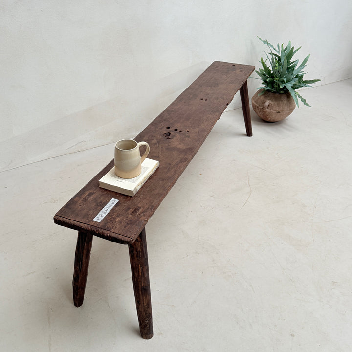 Choice of unique antique dark wood benches