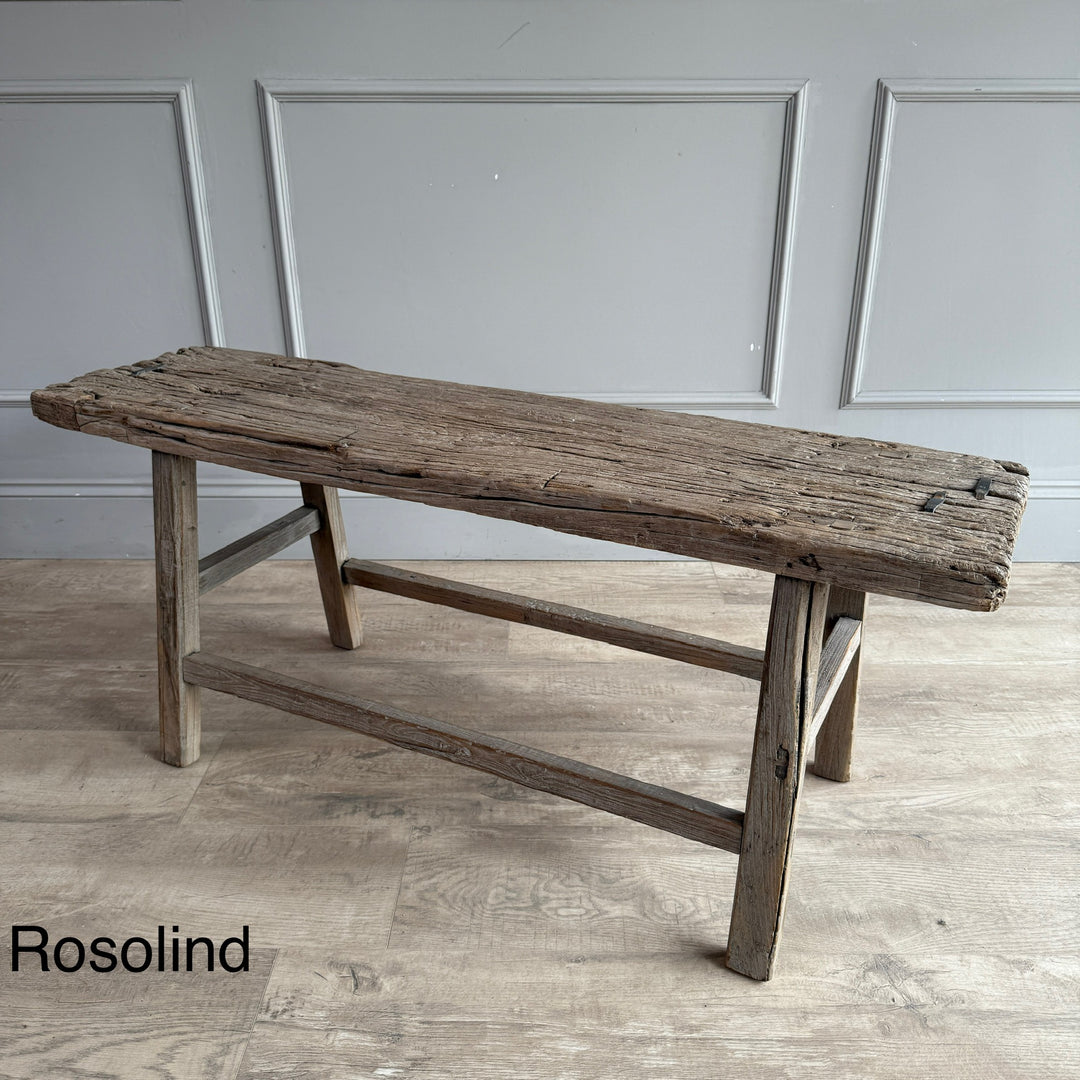 Unique rustic benches above 120cm long