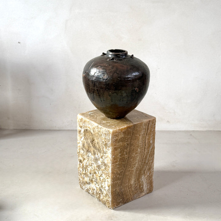 Solid Onyx Plinth | side table