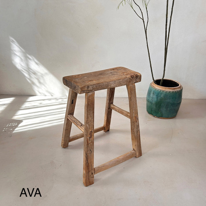 Antique Small Side Table | Large Stool (select from photo)