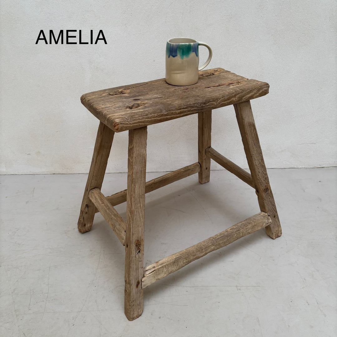 Antique Small Side Table | Large Stool (select from photo)