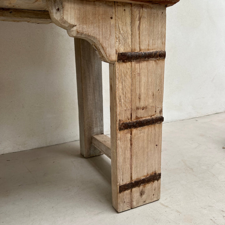 White Washed Teak Lift-Top Console Table | Neilah