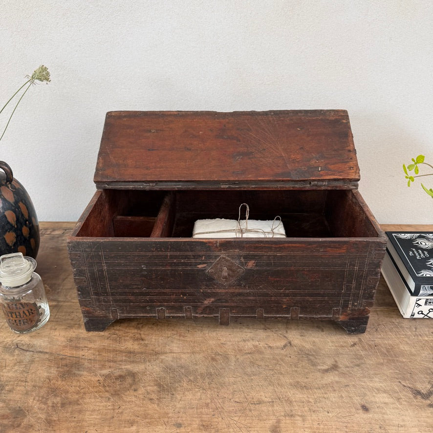 Antique Indian Teak Merchant’s Box | Ishani