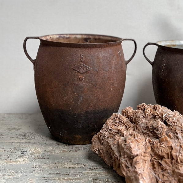 Antique French Cast iron pot XL