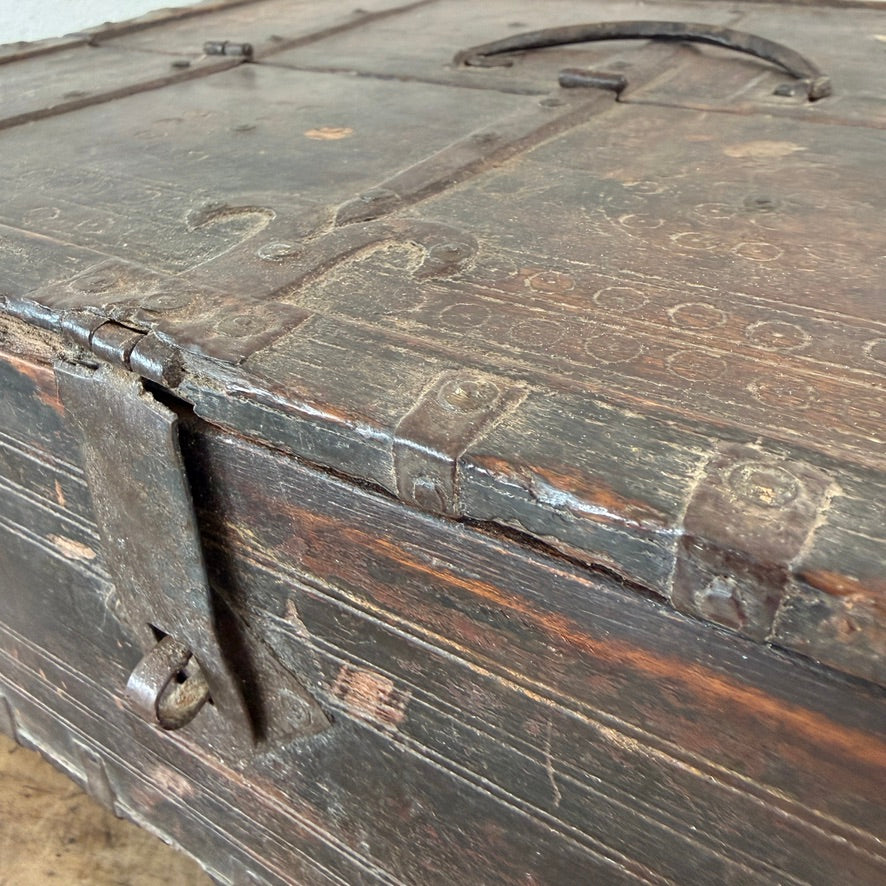 Antique Indian Teak Merchant’s Box | Ishani