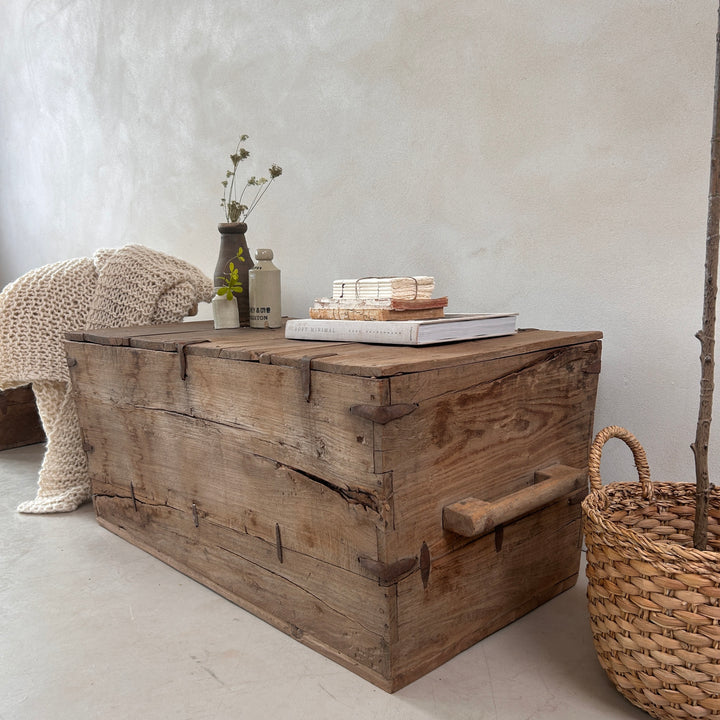 Antique Teak Blanket Box | Edward