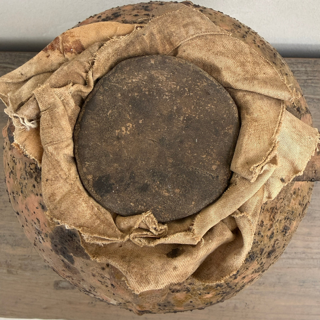 18th Century Antique French Terracotta Walnut Oil Jar | Dordogne
