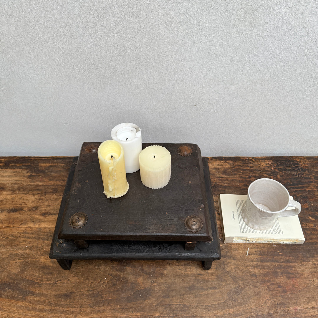 Vintage Wooden Bajot Display Stand