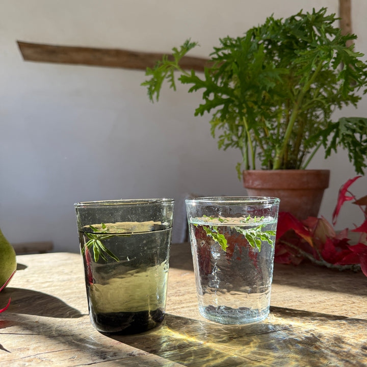 Textured Glass Tumbler | Smoke
