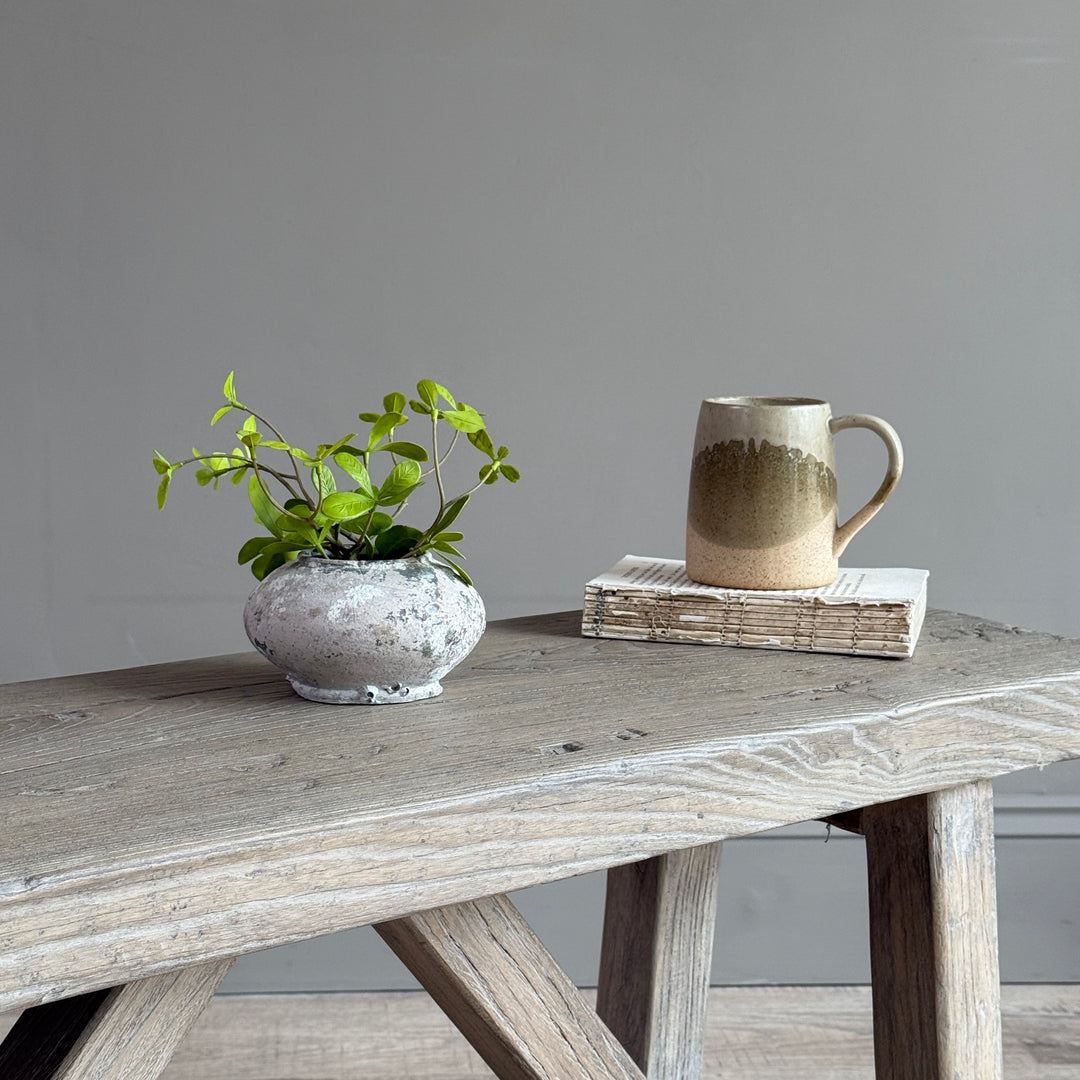 Reclaimed Rustic Elm Bench | Cambridge