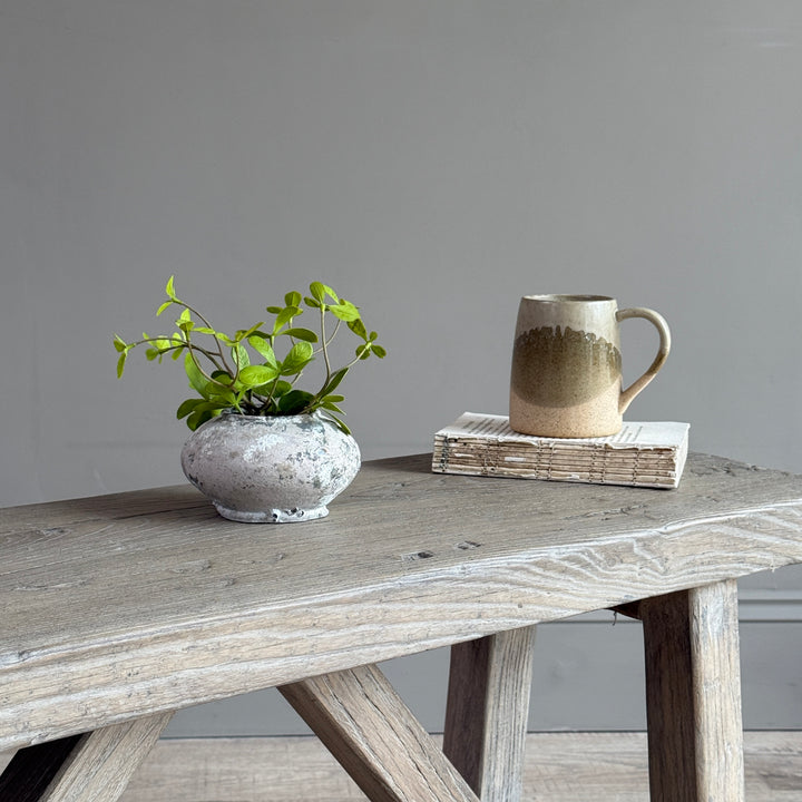 Reclaimed Rustic Elm Bench | Cambridge