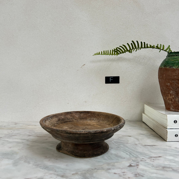 Antique hand turned wood bowl | Batak