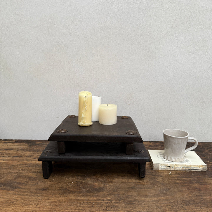 Vintage Wooden Bajot Display Stand