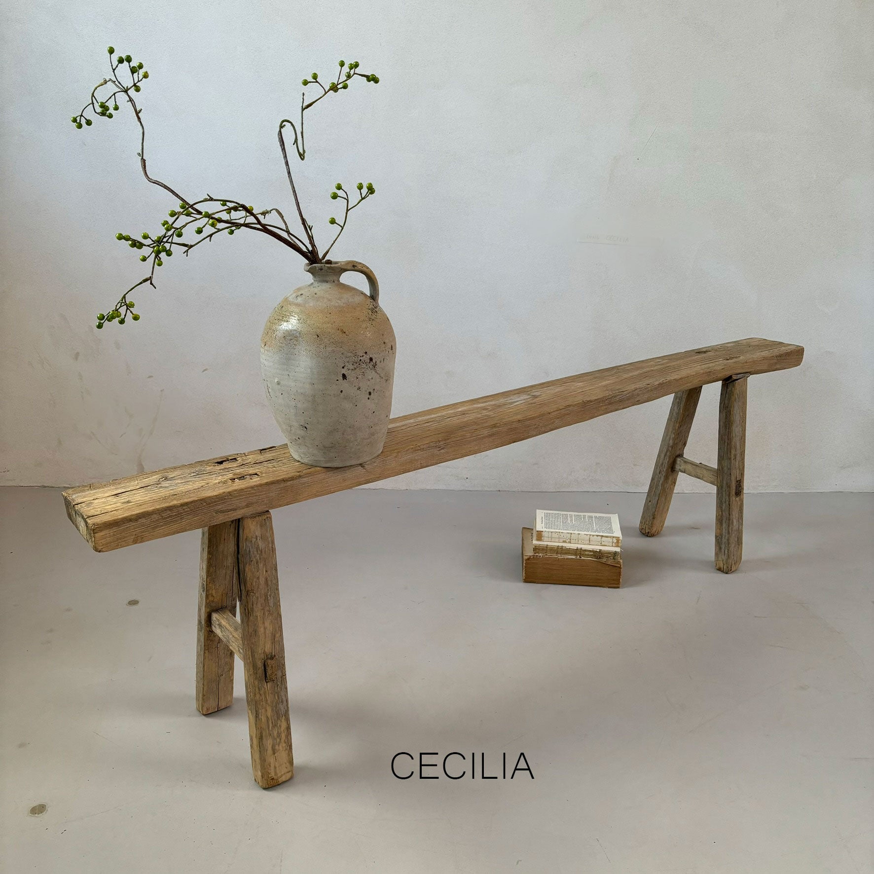 Extra Long Rustic Antique Bench 122 to 150cm long Home Barn