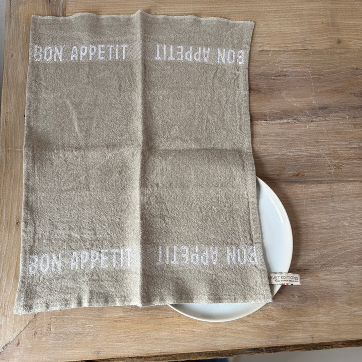 Bon Appetit Napkin Natural & White