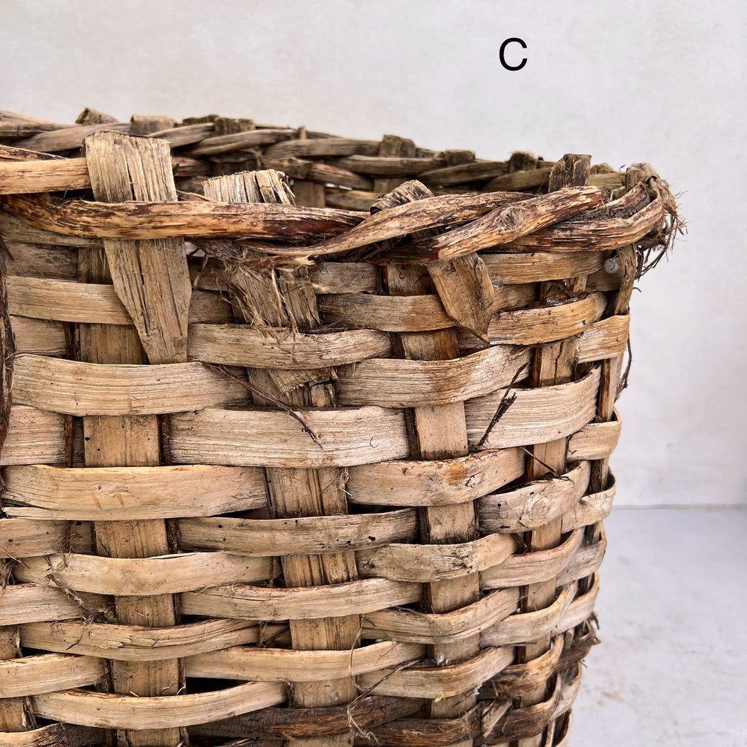 Primitive Antique Handwoven Baskets