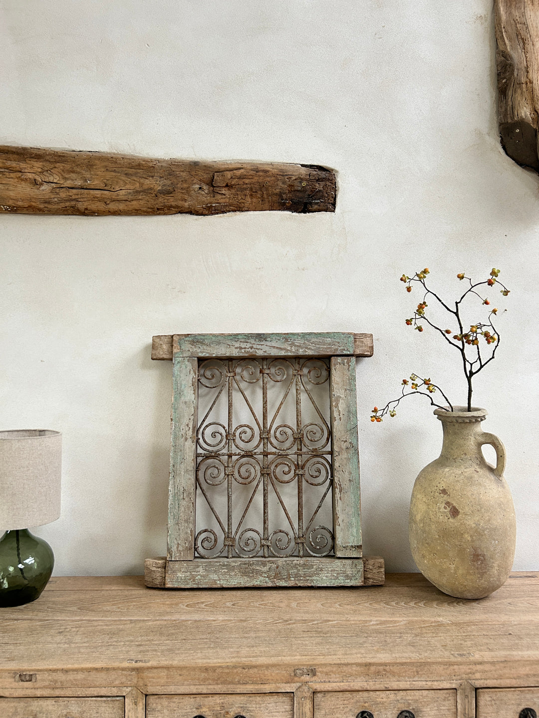 Cast iron antique window grille | Agus