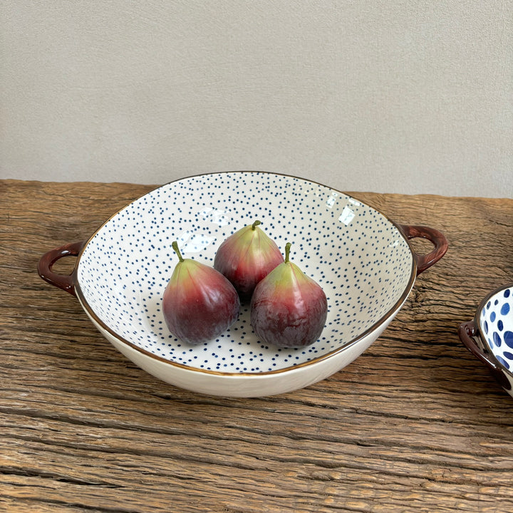 Ceramic Dots Serving Bowl