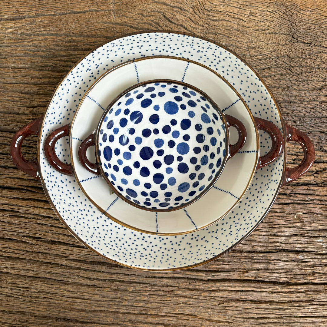 Ceramic Dots Serving Bowl collection