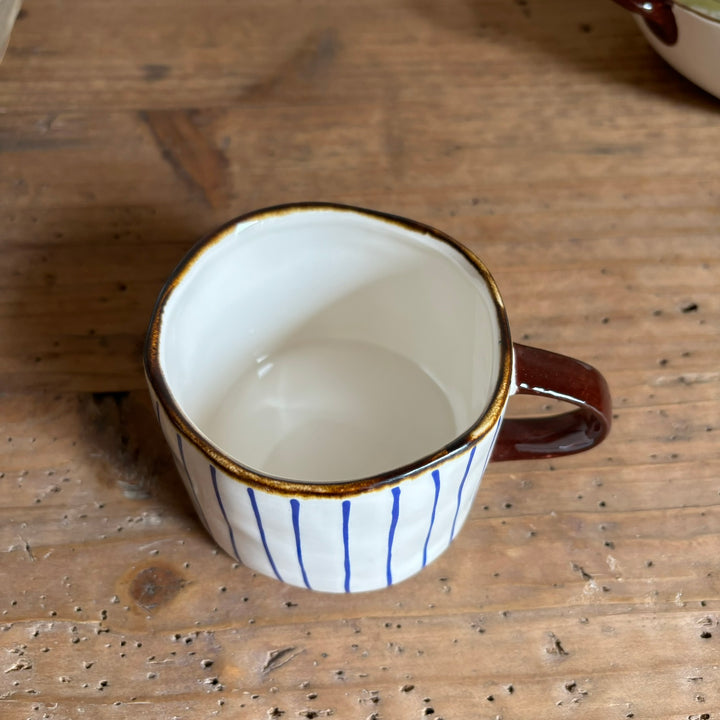 Ceramic Lines Mug internal detail