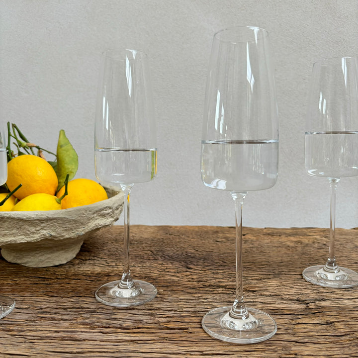 Champagne Flute Lille | Crystalline Glass close up