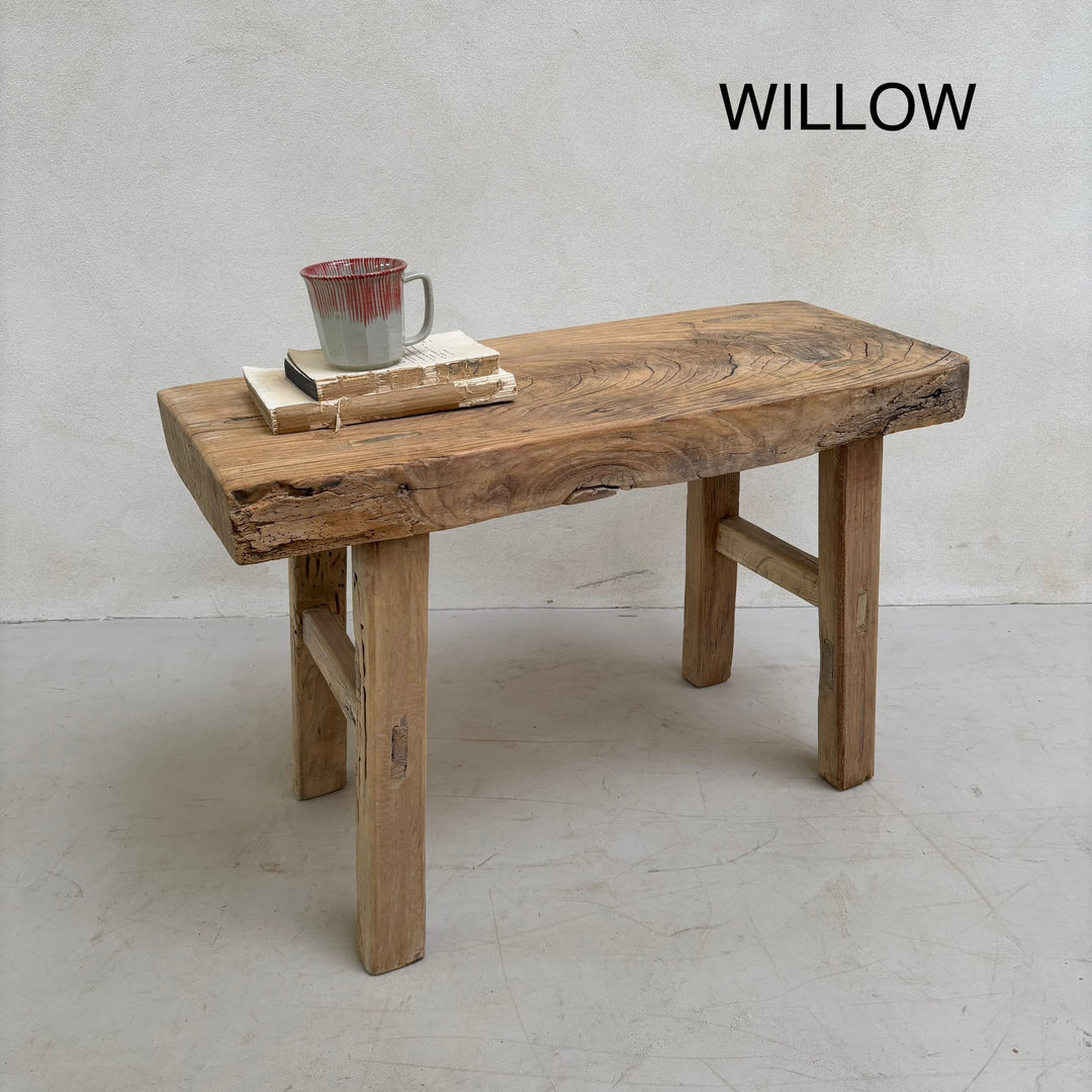 Choice of Rustic Antique Elm Bench - Willow 