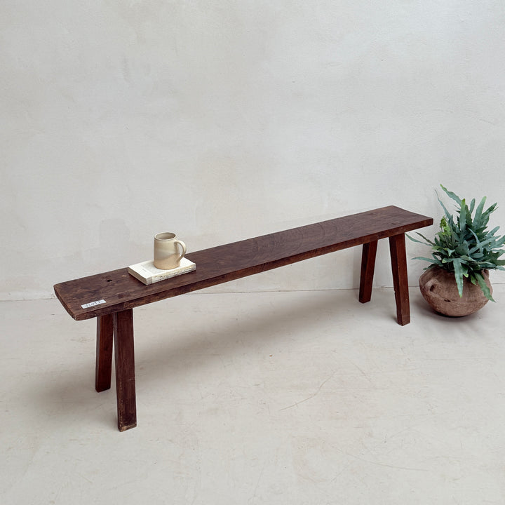 Choice of unique antique dark wood benches