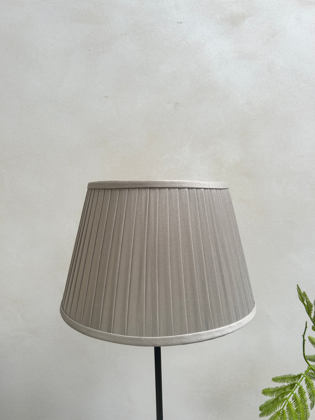Classic Bronze Table Lamp | Pleated Silk Shade